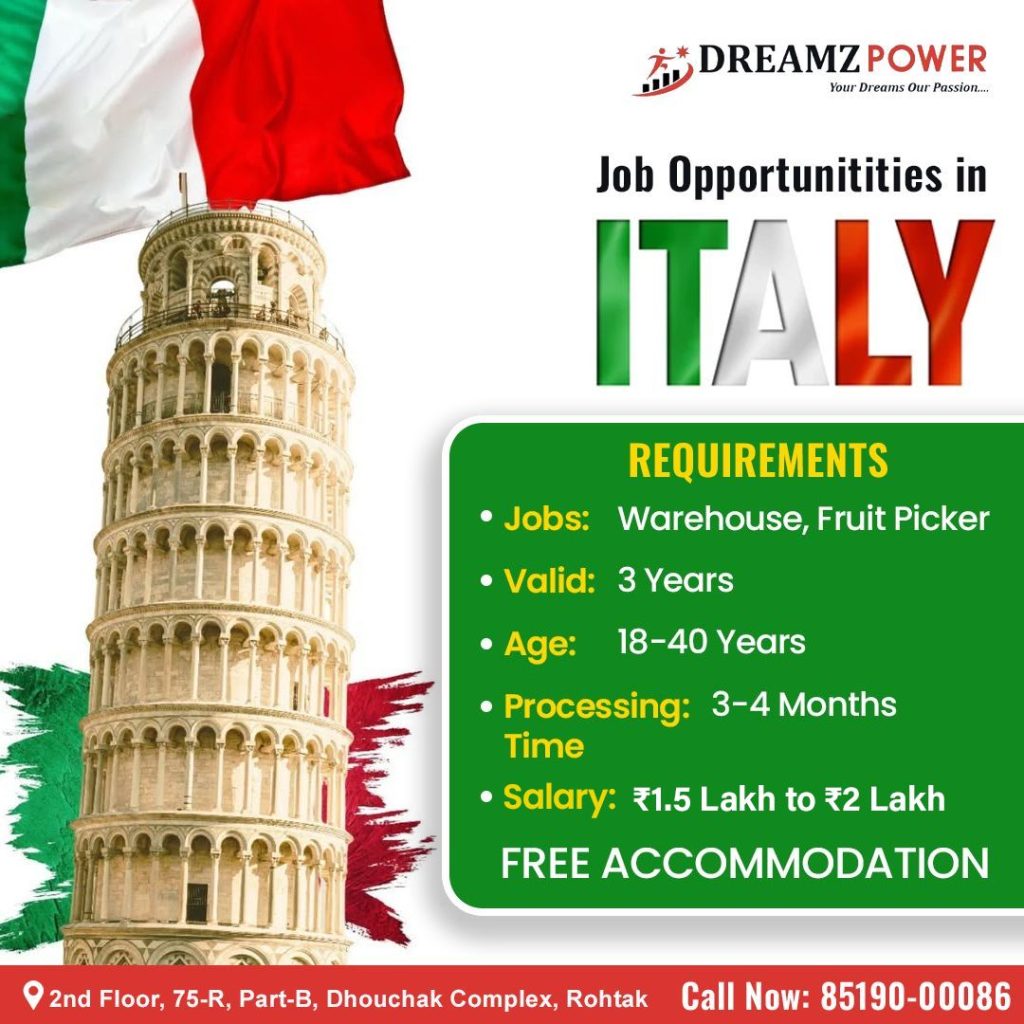 Italy Fruit Picker Jobs for Indians 2025
